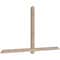 Ekena Millwork Eugene Smooth Timber Gable Bracket, Douglas Fir, 96"W x 52"H x 3 1/2"D x 3 1/2"F, 13/12 Pitch GBW096X52X0404EUG00SDF - alternate 4